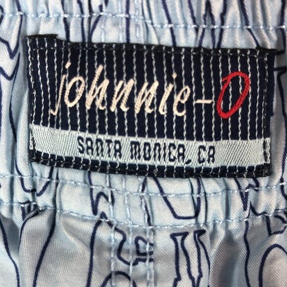 Johnnie-O Blue Swim Trunks Size Medium - Picture 5 of 7